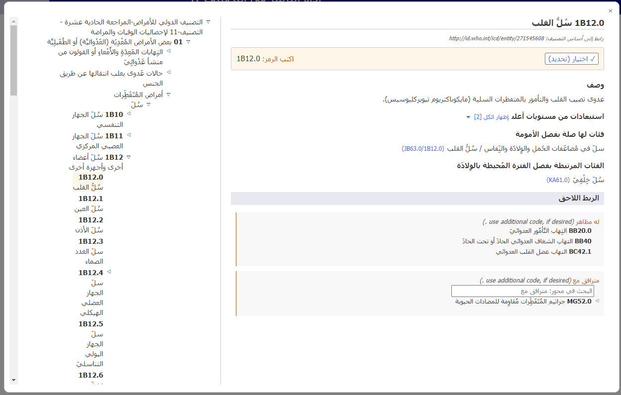 لقطة شاشة للمستعرض المدمج في أداة الترميز